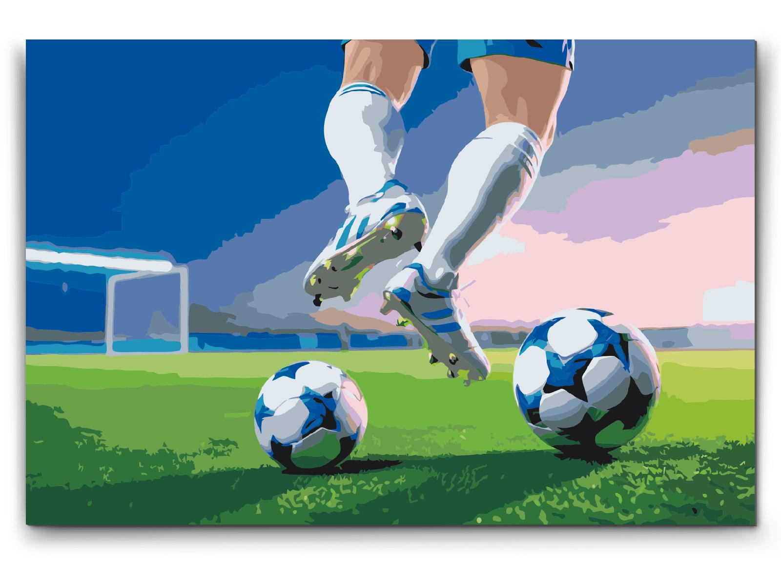 Painting by Numbers - Football on the field